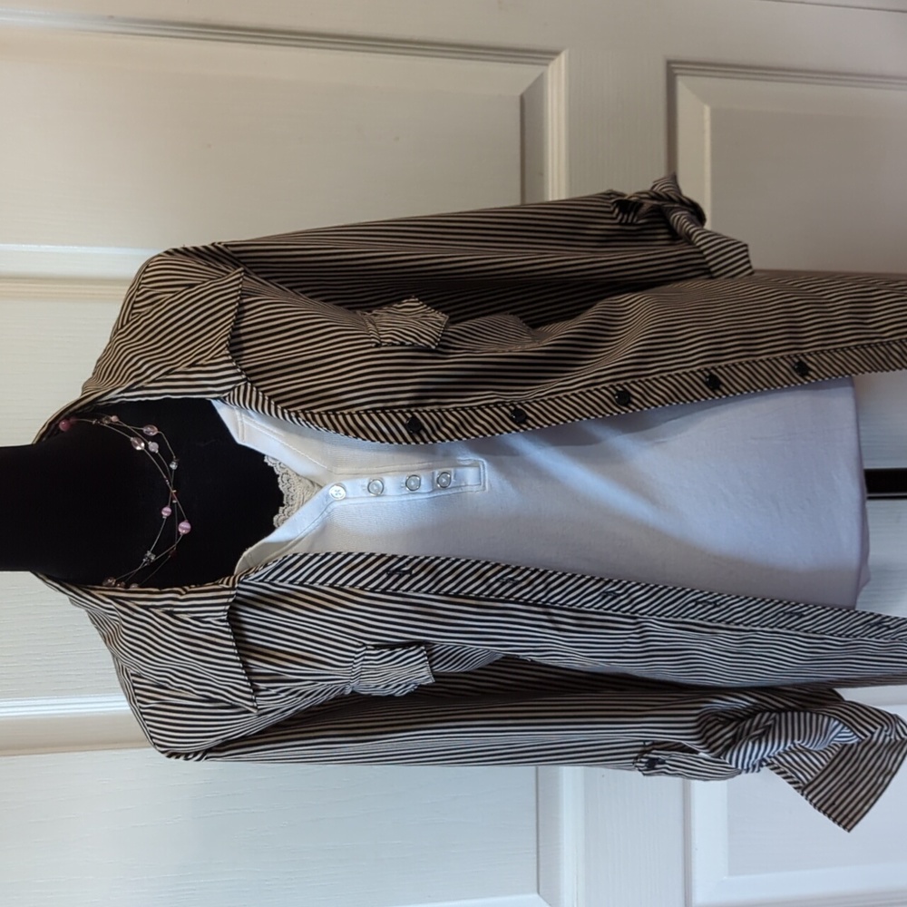 Elementz Longsleeve Top, Stripes, XL